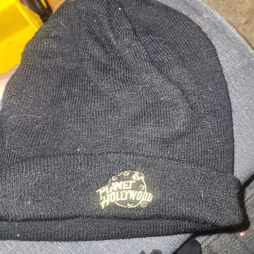 Planet Hollywood Black Knit Beanie